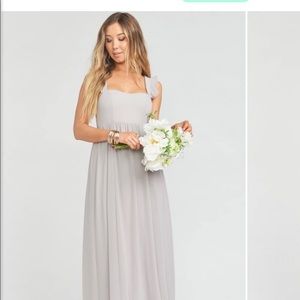 Show Me Your Mumu- June Maxi Dress ~ Dove Grey Chiffon